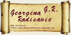 Georgina Radisavić vizit kartica